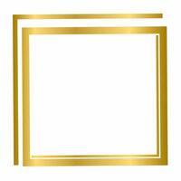 Golden Square Frame with Clean Gradient vector