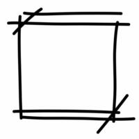 Doodles Border Frame Illustration vector