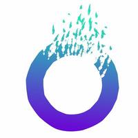 Abstract Round Shape with Dynamic Edges vector