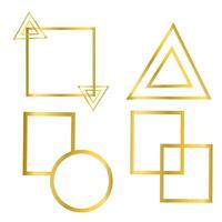 Decorative Gold Line Borders vector