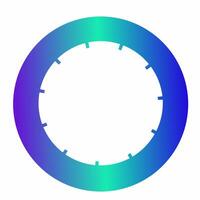 Modern Tech Frame with Circular Dashes vector