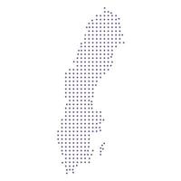 Sweden map dotted pattern design purple circle vector