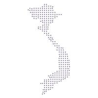 Vietnam map dotted pattern design purple circle vector