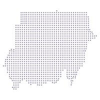 Sudan map dotted pattern design purple circle vector