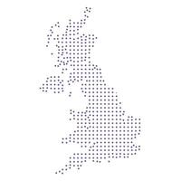 United Kingdom map dotted pattern design purple circle vector