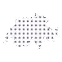 Switzerland map dotted pattern design purple circle vector