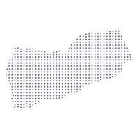 Yemen map dotted pattern design purple circle vector