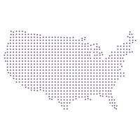 United States map dotted pattern design purple circle vector