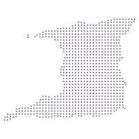 Trinidad and Tobago map dotted pattern design purple circle vector