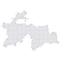Tajikistan map dotted pattern design purple circle vector