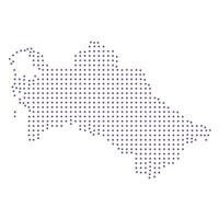 Turkmenistan map dotted pattern design purple circle vector