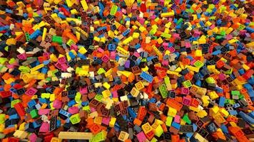 A vibrant array of building blocks perfect for endless creative construction and playtime enjoyment photo