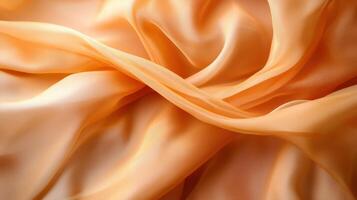 Peach Silk Drape Closeup photo