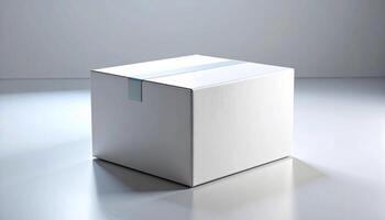 Medical Grade Cardboard Box With Embossed Surface On Black photo