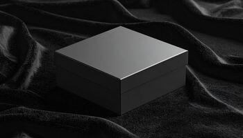 Minimalist Electronics Box On Velvet With Edge Precision photo