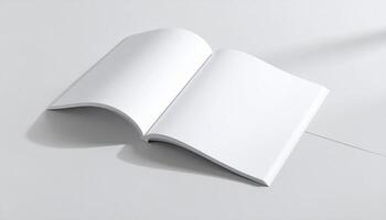 Curved Spine Book On Black Floor With Sharp Shadow Detail photo