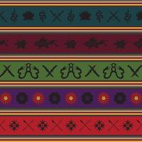 colorful traditional own custom made tribal pattern ethnic ornaments art pattern wallpaper background suitable for textile print vector