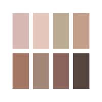 Neutral Color Palette for Design and Branding vector