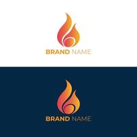Dynamic Flame Logo for Branding vector