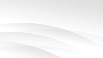abstract white and grey background with decorative modern curve lines vector
