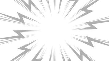 exploding comic ray lines background vector