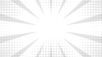 abstract grey sunburst on white background with comic dots pattern decoration vector