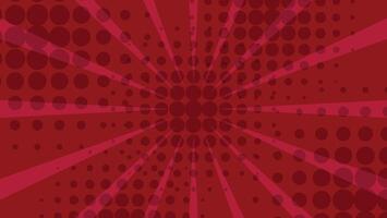 abstract red sunburst with dots pattern background vector