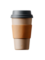 A sleek insulated coffee tumbler designed for eco conscious consumers looking for a practical and stylish reusable option with minimal branding png