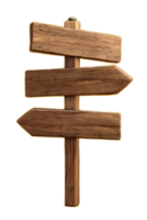 A rustic wooden signpost with multiple directional arrows pointing different ways representing choices and the path forward png