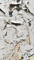 CloseUp Image Capturing Flaking Paint on the Wall Surface with Rich Texture and Detail photo