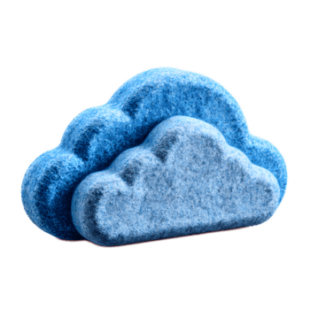 estilizado 3d representación de un nube conformado icono representando nube informática y datos almacenamiento tecnología png