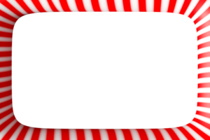 Featuring a vibrant candy cane frame, this festive element provides a playful touch for Christmas-themed projects, including invitations, cards, and decorations. Isolated on transparent background. png