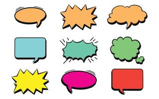 Bubble speech set vector