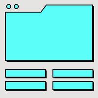 Question and answers design. Quiz game show template. vector
