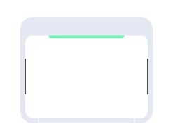 Minimal Futuristic Frame. Interface Overlay Graphic Design. SciFi Lower Third UI Template. vector