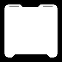 Futuristic square background. Social media square illustration. vector