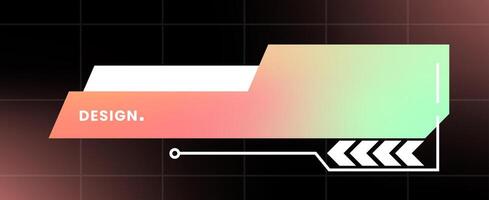 Futuristic pop up interface. Modern pop up window illustration. vector