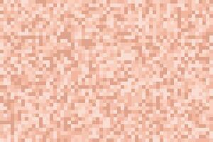 Blurred censor background. Mosaic pixel nude skin effect. Brown color square pattern seamless texture. vector