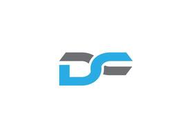 Letter DF Logo or Icon Design Image Template vector