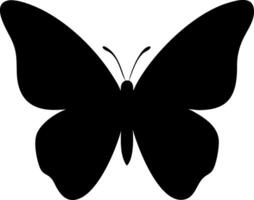 Black and White Butterfly Silhouette Design for Graphic Use vector