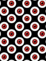 spooky halloween eyeball seamless pattern on a black background creepy and fun graphic design for october festivities vector