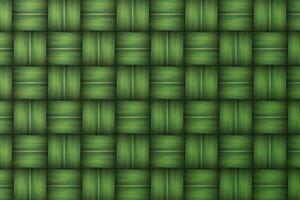 green woven pattern texture vector