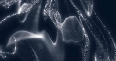 Movement of gas bubbles in a viscous liquid. Abstract animation.221 video