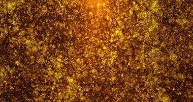 Aumentar dourado espumante partículas. bokeh partículas. abstrato animação.221 video