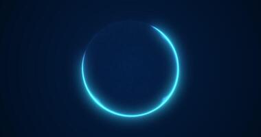 A shimmering magic ball shrouded in neon light. A blue star with a bubbling surface. Abstract looped seamless animation.221 video