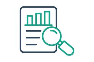 Evaluation icon. line icon style. icon related to assessment. business elements illustration vector
