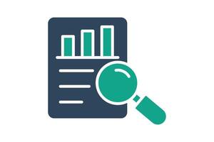 Evaluation icon. solid icon style. icon related to assessment. business elements illustration vector