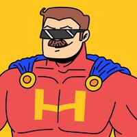 Cools Heroes Portrait vector