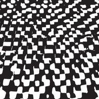 Abstract black and white geometric texture featuring distorted square patterns perfect for bold designs, backgrounds, posters, digital art, and modern visual projects. vector