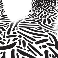 Black and white abstract background with bold scattered stripes and dotted texture ideal for posters, digital artwork, grunge patterns, creative prints, and modern compositions vector